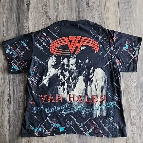 Vintage 1991 Van Halen For Unlawful Carnal Knowledge All Over Print T Shirt XL - Picture 3 of 3
